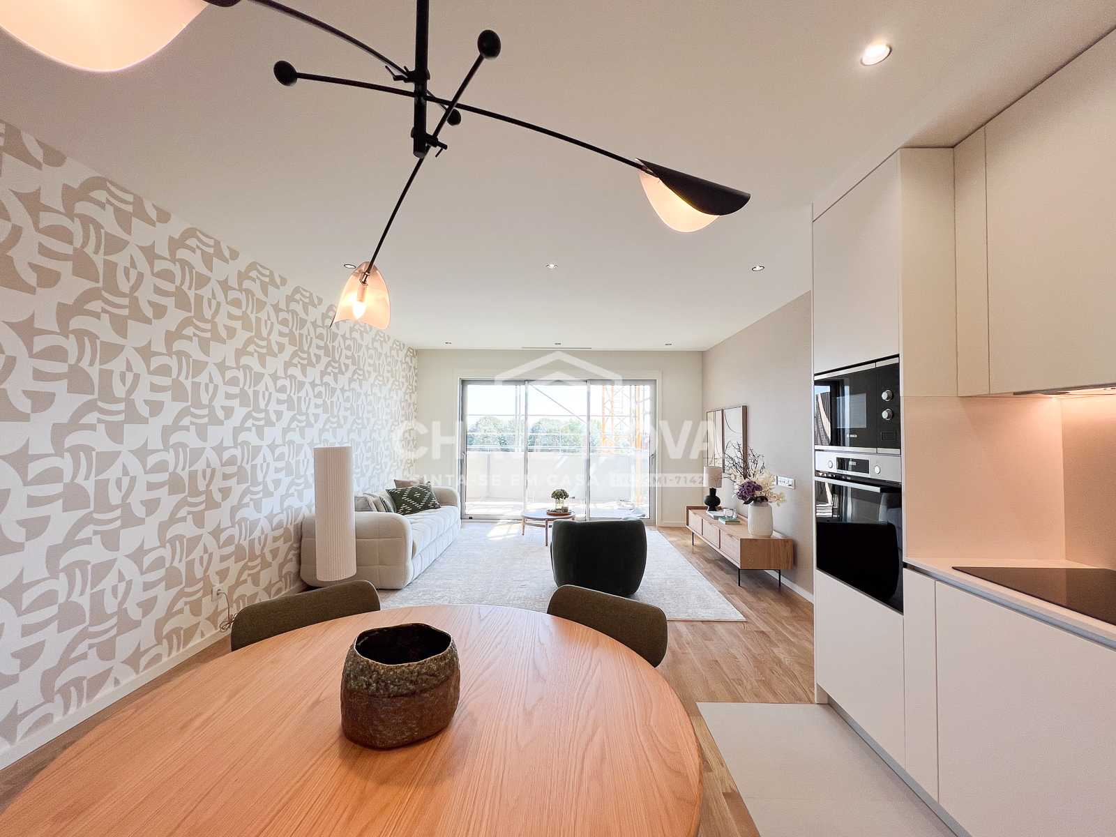 Sala e cozinha open space